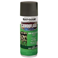 Sale 12 oz. Aerosol Can Camouflage Spray Paint - Flat Deep Forest Green Arts & Crafts Supplies
