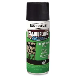 Discount 12 oz. Aerosol Can Camouflage Spray Paint - Flat Black (6/Carton) Arts & Crafts Supplies