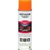 Hot 17 oz. Aerosol Can Industrial Choice Precision Line Marking Paint - Flat Fluorescent Orange (12/Carton) Arts & Crafts Supplies