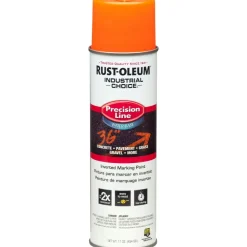 Hot 17 oz. Aerosol Can Industrial Choice Precision Line Marking Paint - Flat Fluorescent Orange (12/Carton) Arts & Crafts Supplies