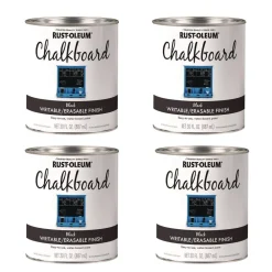 Online Chalkboard Paint, Matte Black, Quart Can, 4/Carton Arts & Crafts Supplies