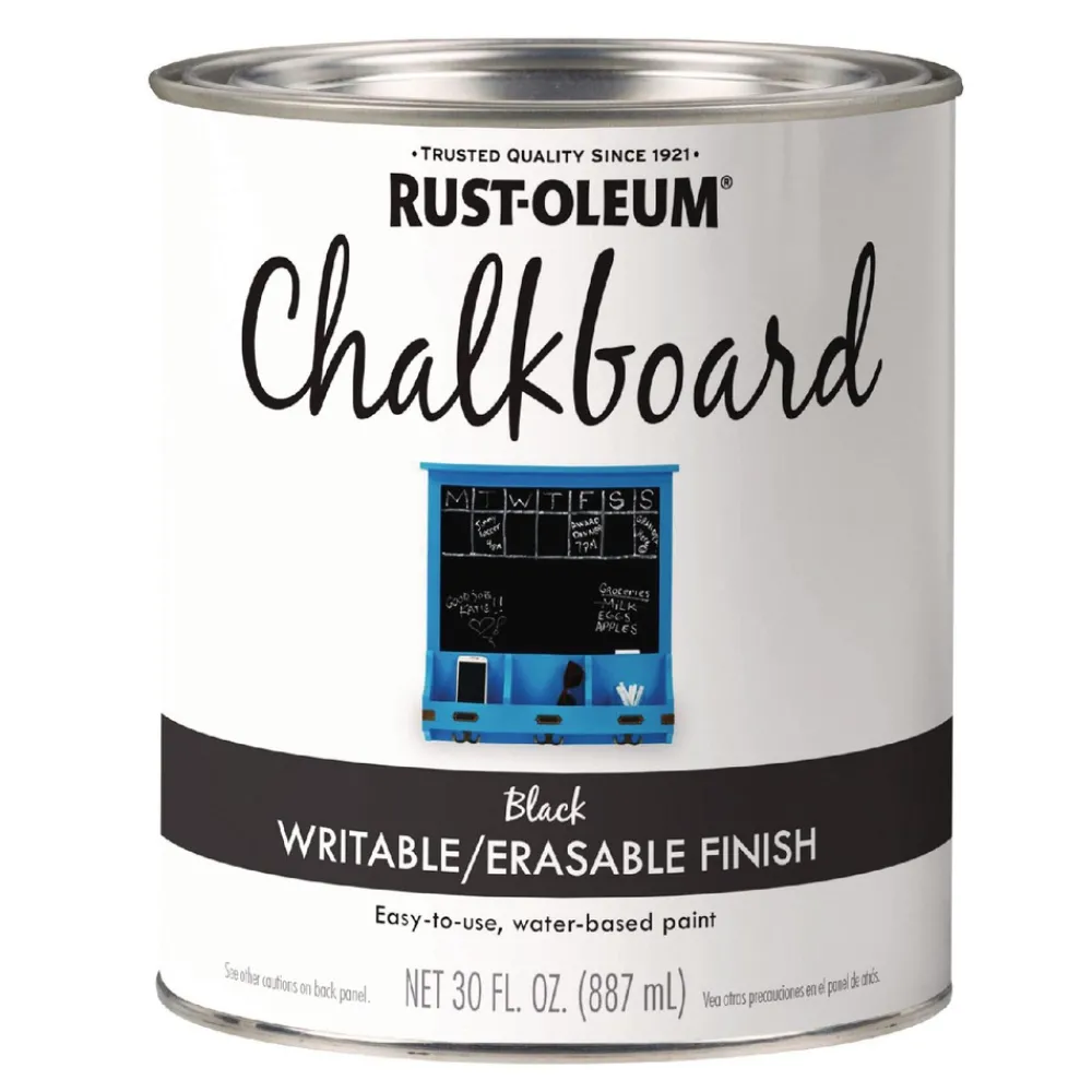 Online Chalkboard Paint, Matte Black, Quart Can, 4/Carton Arts & Crafts Supplies