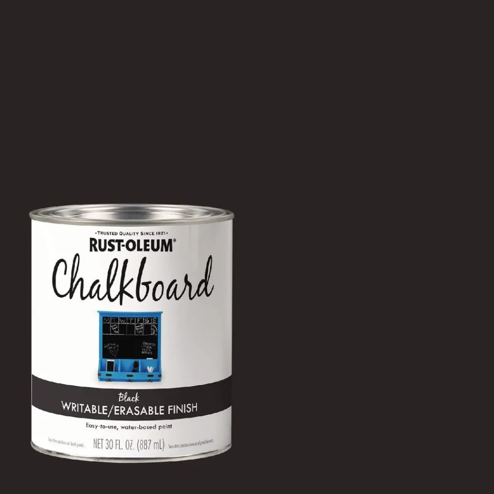 Online Chalkboard Paint, Matte Black, Quart Can, 4/Carton Arts & Crafts Supplies