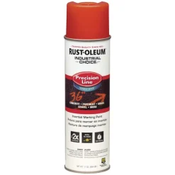 New Industrial Choice 20 oz. Aerosol Can Precision Line Marking Paint - Flat/Matte Orange (12/Carton) Arts & Crafts Supplies