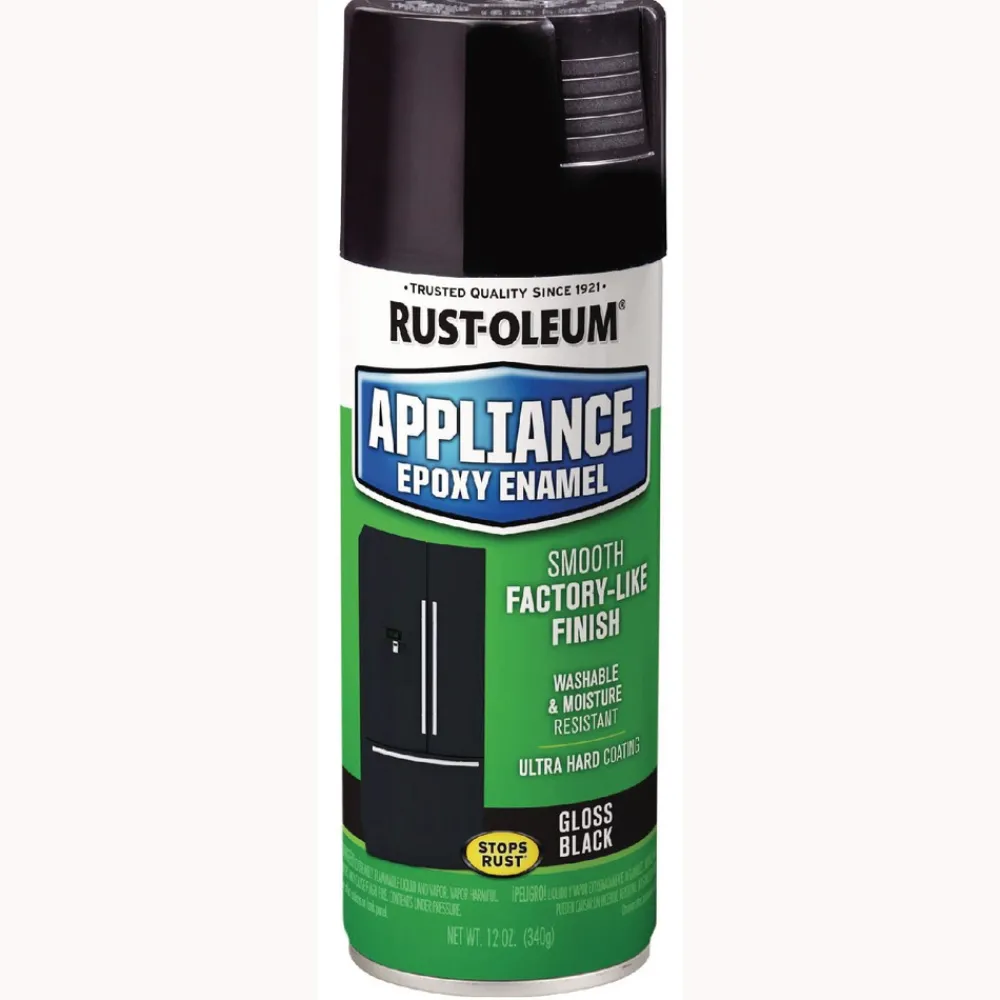 New Specialty Appliance Epoxy Spray Paint, Gloss Black, 12 oz Aerosol Can, 6/Carton Arts & Crafts Supplies