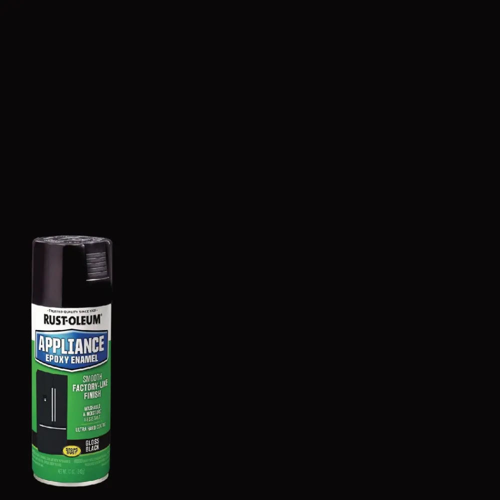New Specialty Appliance Epoxy Spray Paint, Gloss Black, 12 oz Aerosol Can, 6/Carton Arts & Crafts Supplies