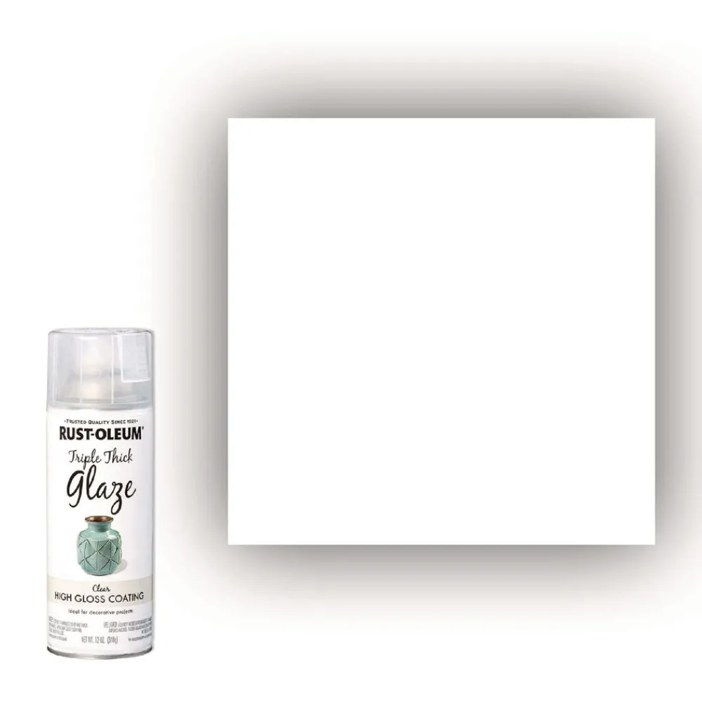 Discount Specialty Triple Thick Glaze Spray Paint, High Gloss Clear, 12 oz Aerosol Can, 6/Carton Arts & Crafts Supplies