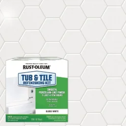 Sale Specialty Tub and Tile Refinishing Kit, Gloss White, Quart, 4 Kits/Carton Cleaning & Janitorial Supplies
