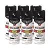 Clearance Stops Rust 5-in-1 Spray Paint, Gloss Black, 12 oz Aerosol Can, 6/Carton Arts & Crafts Supplies