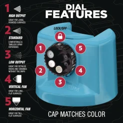 Clearance Stops Rust 5-in-1 Spray Paint, Gloss Maui Blue, 12 oz Aerosol Can, 6/Carton Arts & Crafts Supplies