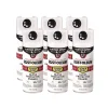 Discount Stops Rust 5-in-1 Spray Paint, Gloss White, 12 oz Aerosol Can, 6/Carton Arts & Crafts Supplies