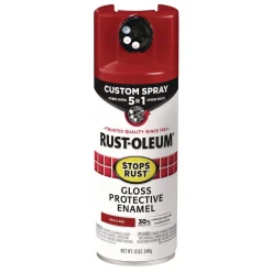 Discount Stops Rust 5-in-1 Spray Paint, Gloss Regal Red, 12 oz Aerosol Can, 6/Carton Arts & Crafts Supplies
