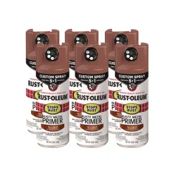 Best Stops Rust 5-in-1 Spray Paint, Rusty Metal, 12 oz Aerosol Can, 6/Carton Arts & Crafts Supplies