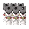 Discount Stops Rust 5-in-1 Spray Paint, Satin Coastal Gray, 12 oz Aerosol Can, 6/Carton Arts & Crafts Supplies