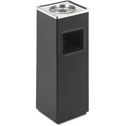 Hot 3 gal. Stainless Steel Square Ash 'N' Trash Sandless Urn - Black Trash & Waste Bins