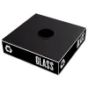 Sale 15.25 in. W x 15.25 in. D x 2 in. H Circular Opening Public Square Recycling Container Lid - Black Tabletop And Serveware
