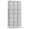 Best 36 in. x 18 in. x 78 in. Three-Column Box Locker - Two-Tone Gray Office Furniture & Lighting