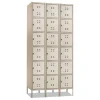 New 36 in. x 18 in. x 78 in. Three-Column Box Locker - Two-Tone Tan Office Furniture & Lighting