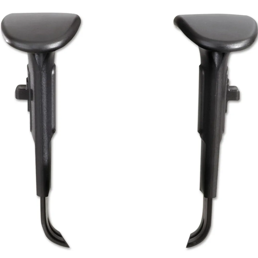 Online 3.5 x 10.5 x 14 Adjustable T-Pad Arms for Alday and Vue Series Task Chairs and Stools - Black (1-Pair) Office Furniture & Lighting