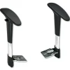 Discount Adjustable T-Pad Arms for Metro Series Extended-Height Chairs - Black/Chrome (1 Pair) Office Furniture & Lighting