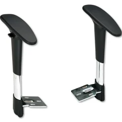 Discount Adjustable T-Pad Arms for Metro Series Extended-Height Chairs - Black/Chrome (1 Pair) Office Furniture & Lighting