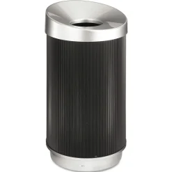 Clearance At-Your-Disposal 28-Gallon Polyethylene Vertex Receptacle - Black Trash & Waste Bins