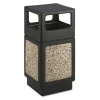 Clearance Canmeleon 38-Gallon Side-Open Aggregate Panel Receptacles - Black Trash & Waste Bins