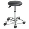 Best Height-Adjustable Lab Stool, Backless, Supports Up To 250 Lbs., 16-in To 21-in Seat Height, Black Seat, Chrome Base Office Furniture & Lighting