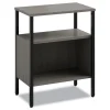Clearance Simple 23.5 in. W x 14 in. D x 29.6 in. H Two-Shelf Storage - Gray Office Furniture & Lighting