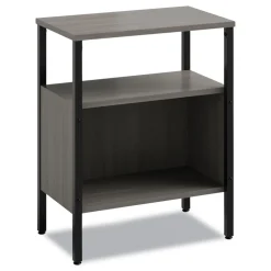 Clearance Simple 23.5 in. W x 14 in. D x 29.6 in. H Two-Shelf Storage - Gray Office Furniture & Lighting