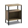 Simple 23.5 in. W x 14 in. D x 29.6 in. H Two-Shelf Storage - Walnut Office Furniture & Lighting