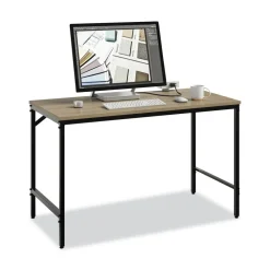 Hot Simple 45.5 in. x 23.5 in. x 29.5 in. Work Desk - Walnut Office Furniture & Lighting