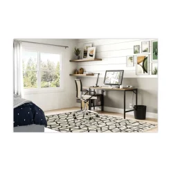 Hot Simple 45.5 in. x 23.5 in. x 29.5 in. Work Desk - Walnut Office Furniture & Lighting