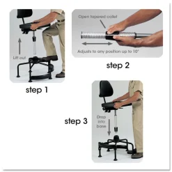 Discount Task Master 250 lbs. Capacity Economy Industrial Chair - Black Office Furniture & Lighting