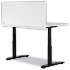 Best 7517WH 59.5 in. x 2.5 in. x 23.5 in. 7517 Series Acrylic Wellness Panel - White Office Furniture & Lighting