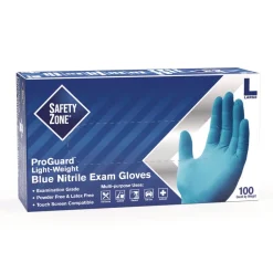 New ProGuard Nitrile Gloves, Powder-Free, 3 mil, Blue, Large, 1,000/Carton Cleaning & Janitorial Supplies