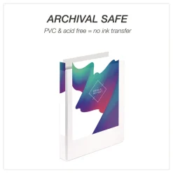 Outlet 11 in. x 8.5 in. 1 in. Capacity 3 Rings Economy Round Ring View Binder - White (6/Carton) Binders & Binding Supplies