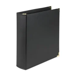 Best Classic Collection 11 in. x 8.5 in. 3 Rings 2 in. Capacity Ring Binder - Black Binders & Binding Supplies