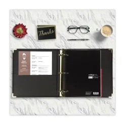 Best Classic Collection 11 in. x 8.5 in. 3 Rings 2 in. Capacity Ring Binder - Black Binders & Binding Supplies