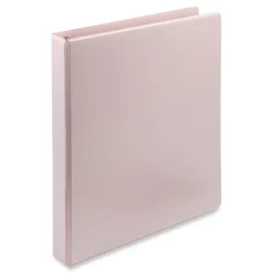 Online Earth's Choice Plant-Based BOHO 11 in. x 8.5 in. 1 in. Capacity D-Ring View Binders - Rose (2/Pack) Binders & Binding Supplies