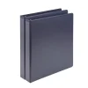 New Earth's Choice Plant-Based BOHO 11 in. x 8.5 in. 1 in. Capacity D-Ring View Binders - Indigo (2/Pack) Binders & Binding Supplies