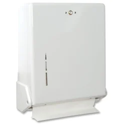 New 11.63 in. x 5 in. x 14.5 in. True Fold C-Fold/Multifold Paper Towel Dispenser - White Paper & Dispensers