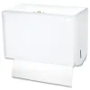 Sale 10.75 in. x 6 in. x 7.5 in. Singlefold Paper Towel Dispenser - White Paper & Dispensers