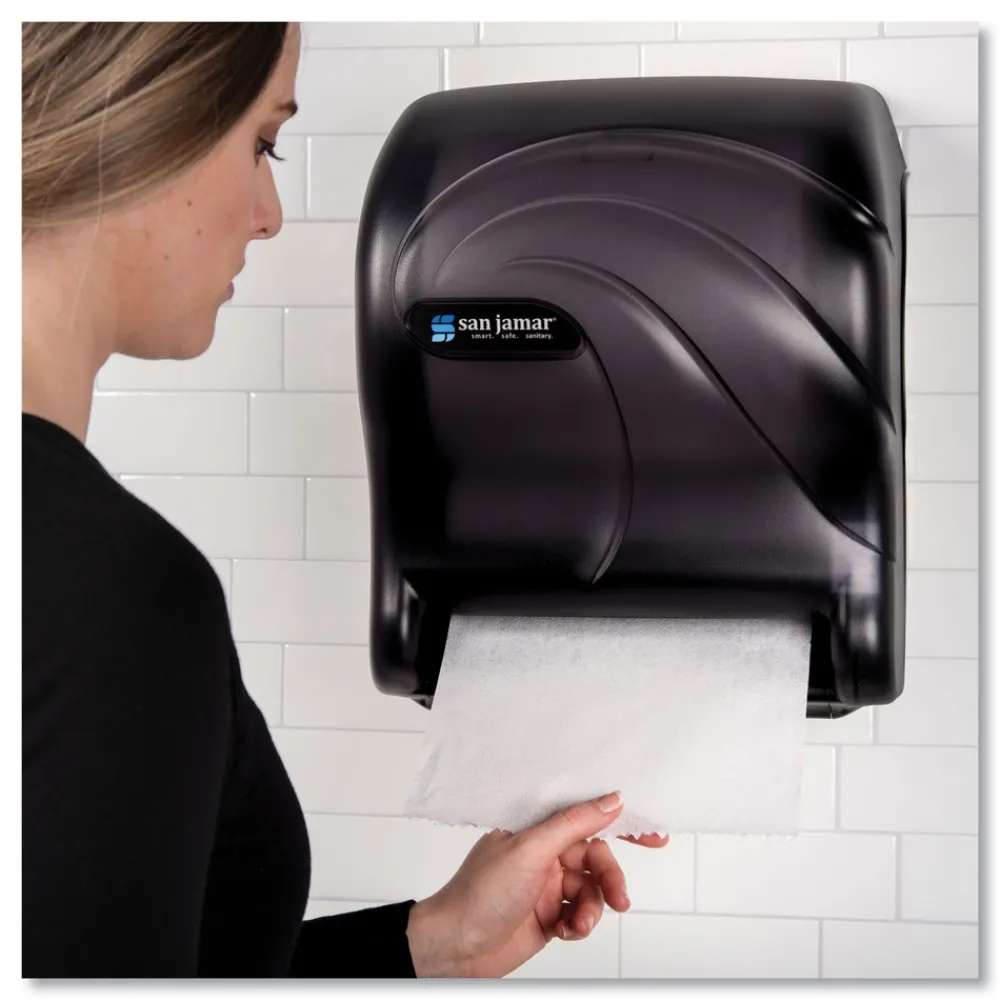 Clearance 11.75 in. x 9.13 in. x 14.44 in. Tear-N-Dry Essence Touchless Towel Dispenser - Black Pearl Paper & Dispensers