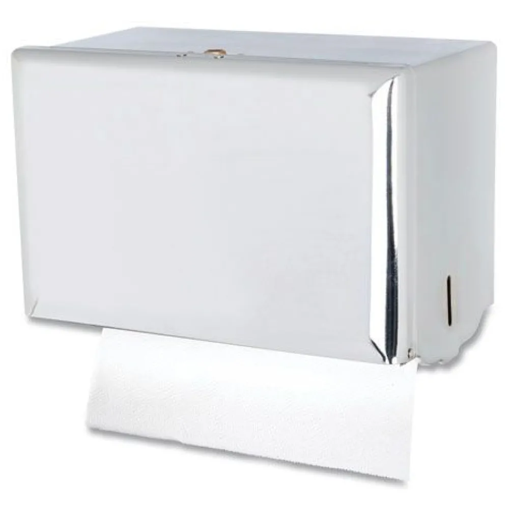 Best 10.75 in. x 6 in. x 7.5 in. Singlefold Paper Towel Dispenser - Chrome Paper & Dispensers