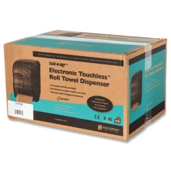 Online 11.75 in. x 9 in. x 15.5 in. Electronic Touchless Roll Towel Dispenser - Black Pearl Paper & Dispensers