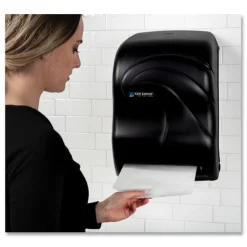 Online 11.75 in. x 9 in. x 15.5 in. Electronic Touchless Roll Towel Dispenser - Black Pearl Paper & Dispensers