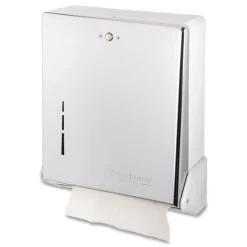 Sale 11.63 in. x 5 in. x 14.5 in. True Fold C-Fold/Multifold Paper Towel Dispenser - Chrome Paper & Dispensers