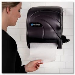 Online 12.5 in. x 8.5 in. x 12.75 in. Oceans Element Lever Roll Towel Dispenser - Black Pearl Paper & Dispensers