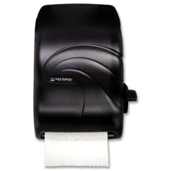 Online 12.94 x 9.25 x 16.5 Oceans Lever Roll Towel Dispenser - Black Pearl Paper & Dispensers